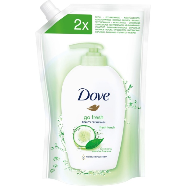 Dove Flytande tvål fresh touch refill 500 ml