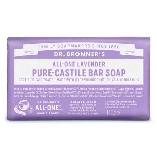 Dr. Bronner’s Lavender Bar Soap 140 g