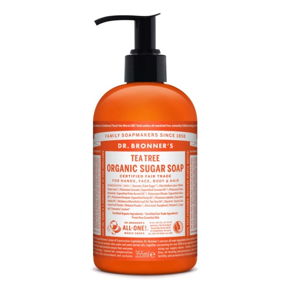 Dr. Bronner's Tea Tree Organic Sugar Soap 355 ml