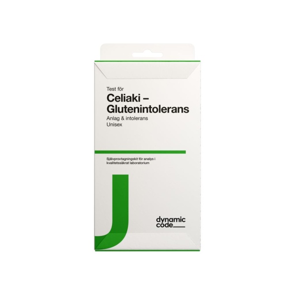 Dynamic Code Test Med Självprovtagning Gluten (Celiaki) Anlag & Intolerans
