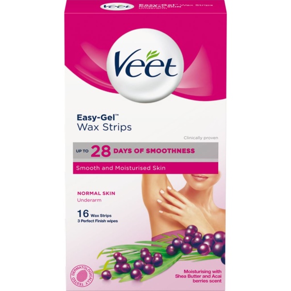 Easy-Gel Wax Strips Normal Skin Underarm 16 st