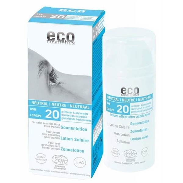 Eco Cosmetics Sollotion Neutral Spf 20 100 ml