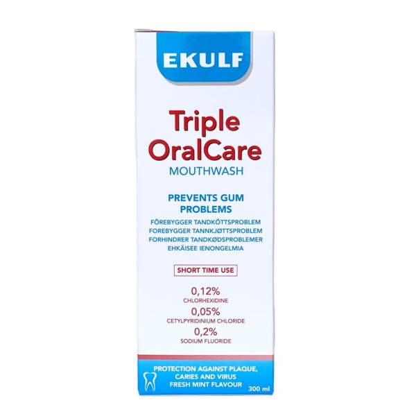 Ekulf Triple Oral Care Mouth Wash 300 ml