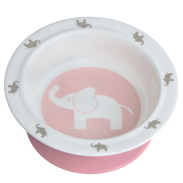 Elefant Sugkoppstallrik Rosa 1 st