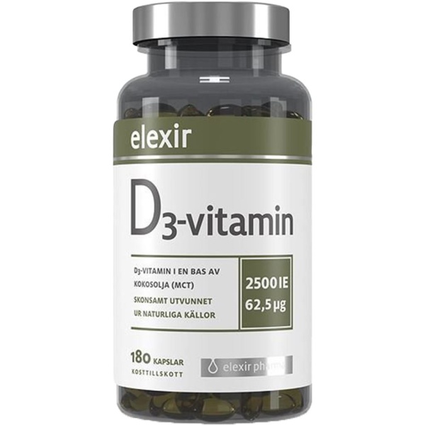 Elexir D3-vitamin 180 st