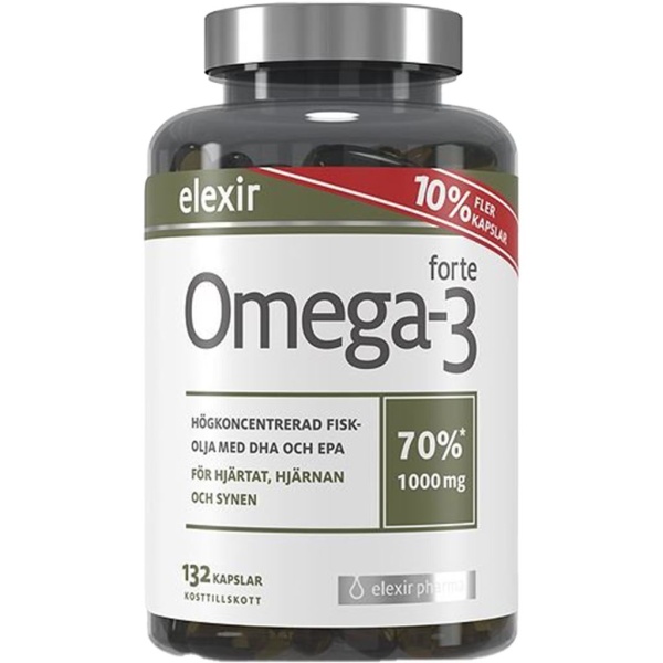 Elexir Omega-3 Forte 1000 mg 132 kapslar