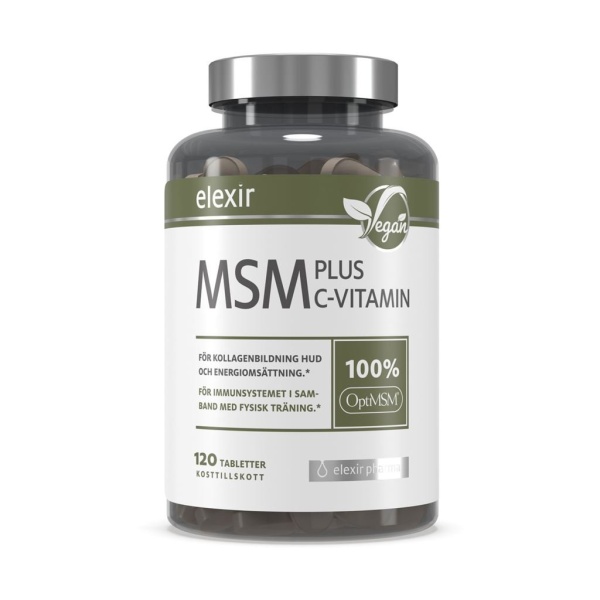 Elexir Pharma MSM + Vitamin-C 120 st