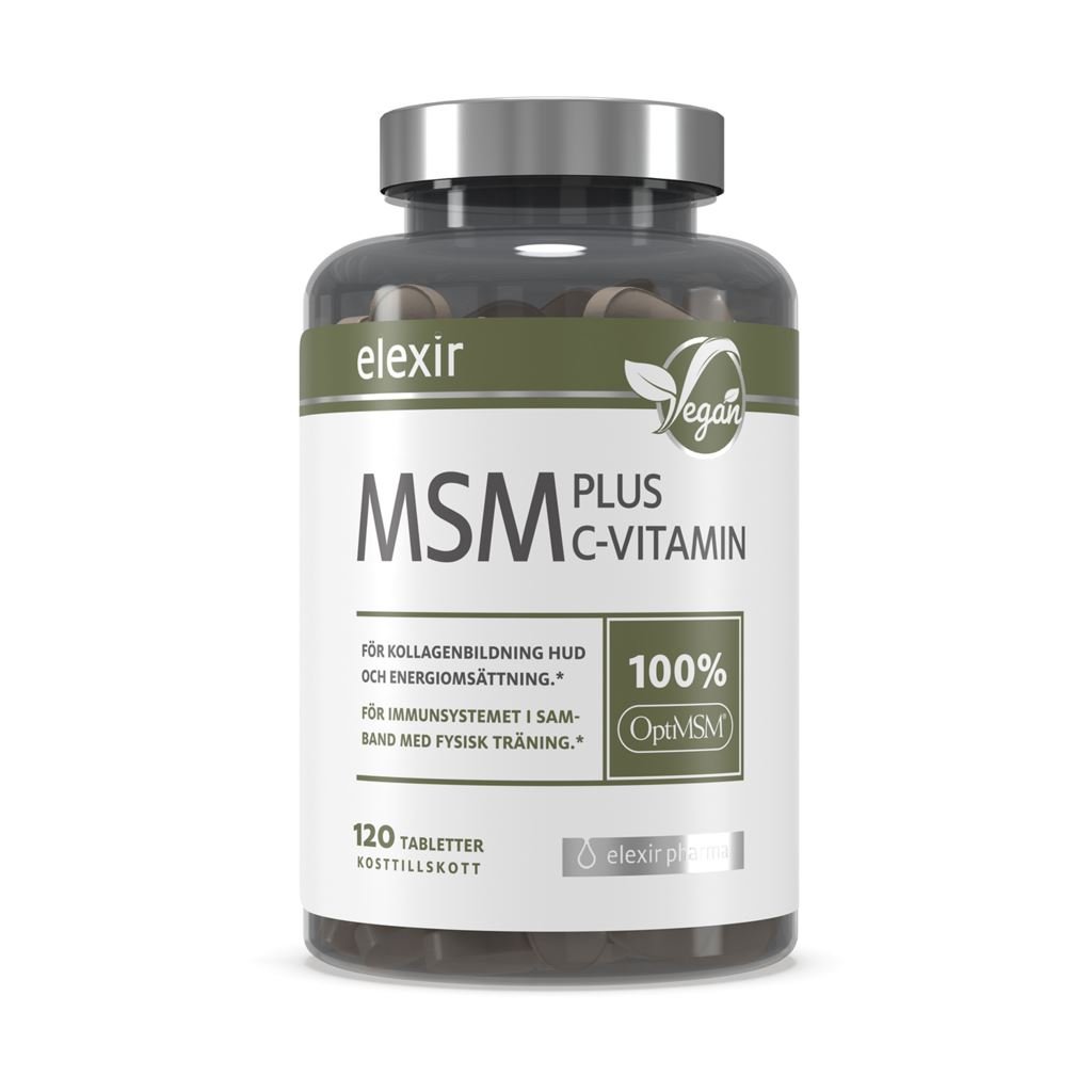 Elexir Pharma MSM + Vitamin-C 120 st