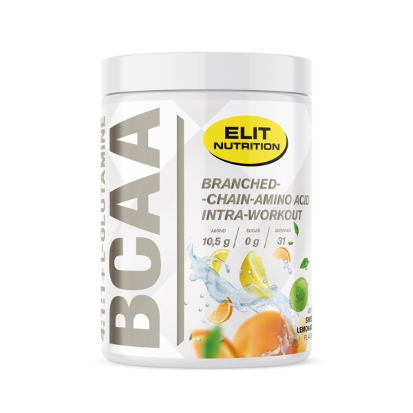 Elit Nutrition BCAA 4:1:1 + L-glutamine Citrus 400g