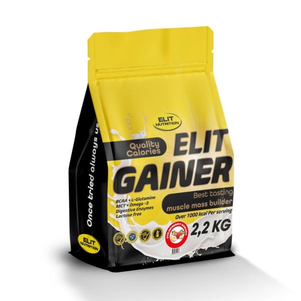 Elit Nutrition Gainer Laktosfri Strawberry Banana 2,2kg