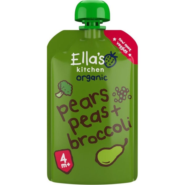 Ella's Kitchen Päron, Ärtor & Broccoli 120g