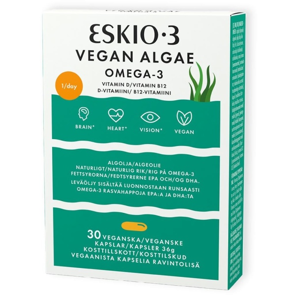 Eskio-3 Vegan Algae 30 kapslar