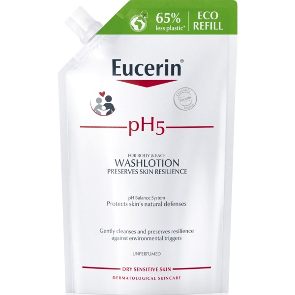 Eucerin Washlotion Refill Oparfymerad 400 ml