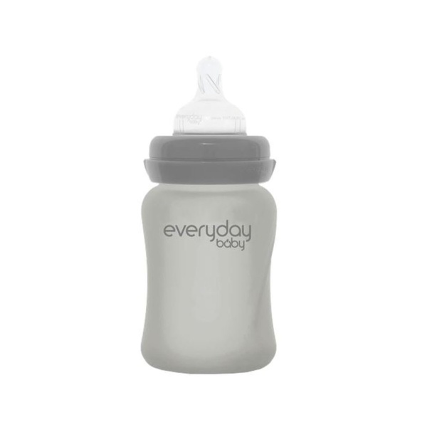 Everyday Baby Nappflaska Glas Healthy+ Quiet Grey 150 ml