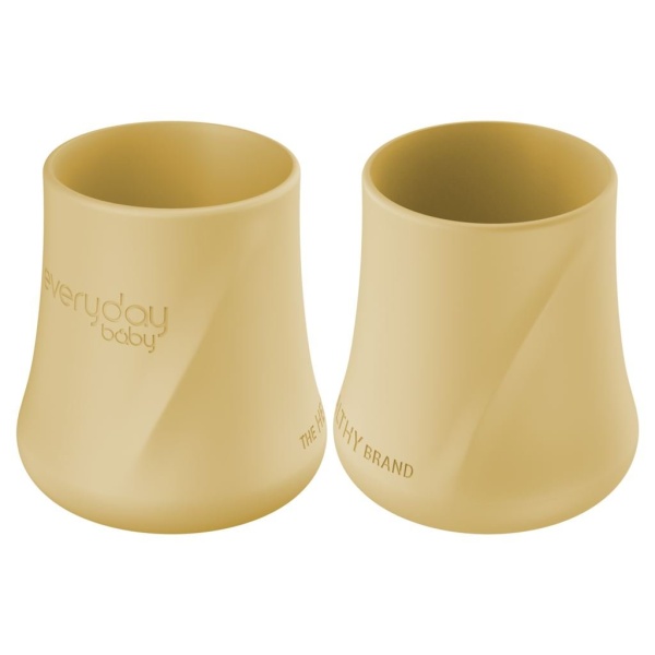 Everyday Baby Silikonmugg Soft Yellow 2 st