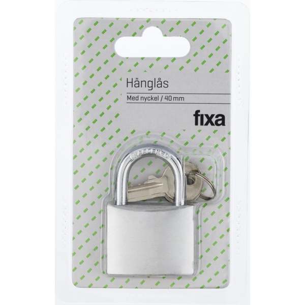 Fixa Hänglås m Nyckel 1 st