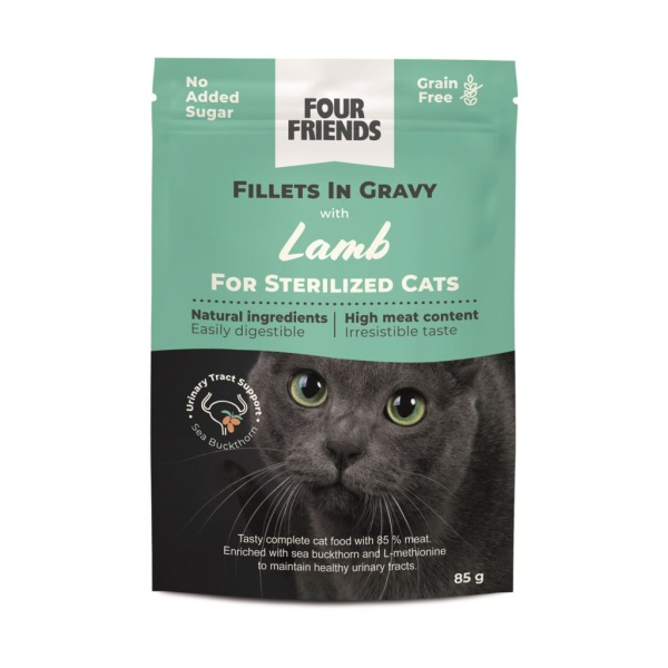 Four Friends Lamb in Gravy Pouch 85g