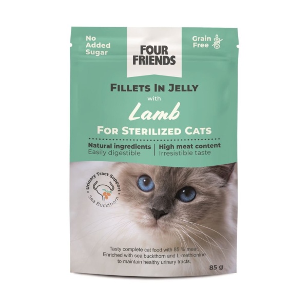 Four Friends Lamb in Jelly Pouch 85 g