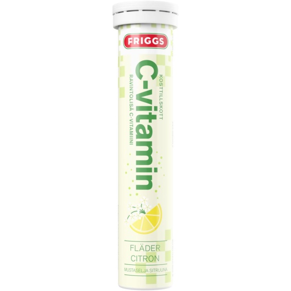 Friggs C-vitamin Fläder & Citron 20 brustabletter