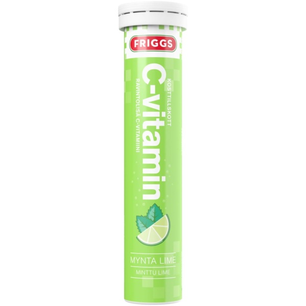 Friggs C-vitamin Mynta & Lime 20 brustabletter