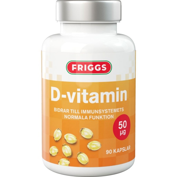 Friggs D-vitamin 50 µg 90 kapslar