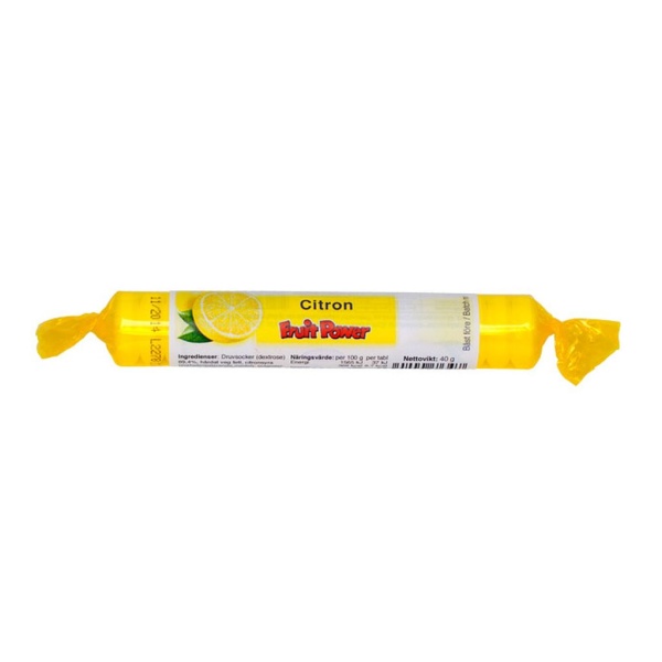 Fruit Power Druvsocker Citron 17 tabletter