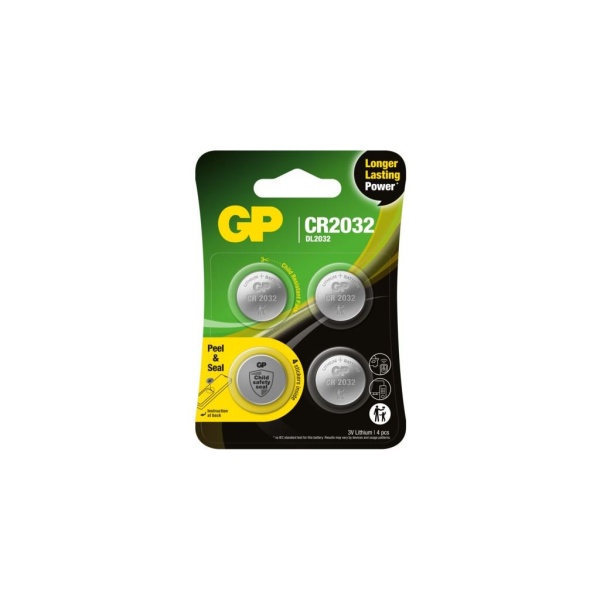 GP Batteries Nnappcell Litium CR2032 Safety seal 4 st