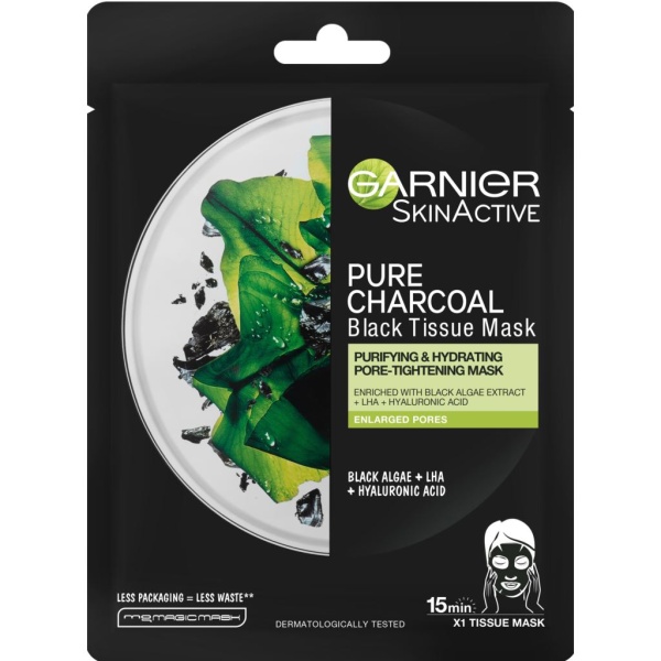 Garnier Skin Active Charcoal Tissue Mask Black Algae 1 st