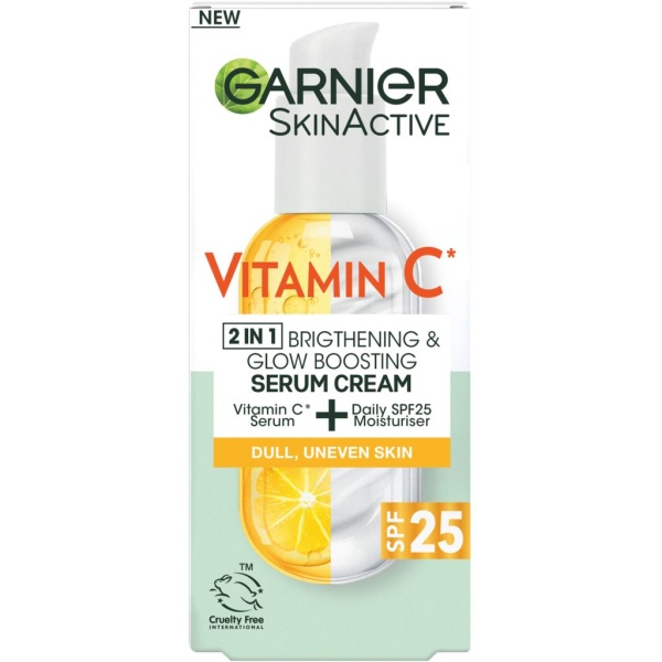 Garnier Skin Active Vitamin C Brightening Glow Boosting Serum Cream 50 ml