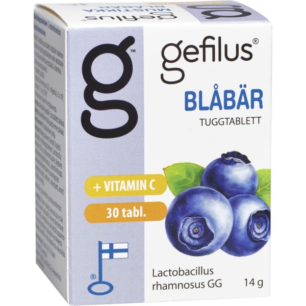 Gefilus Blåbär + Vitamin C Tuggtablett 13 g