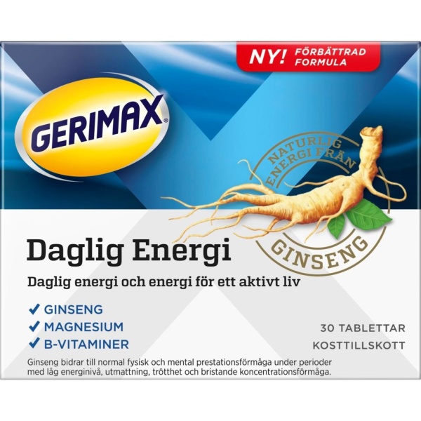 Gerimax Daglig Energi 30 tabletter