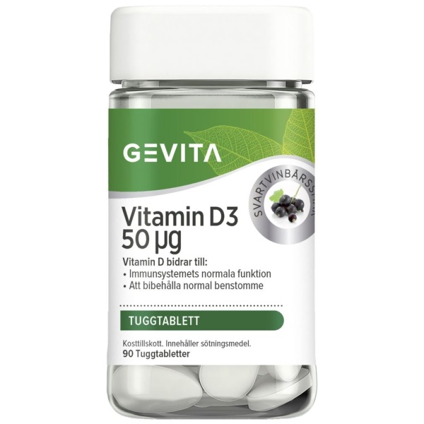 Gevita Vitamin D3 50ug 90 st