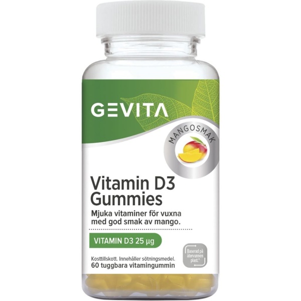 Gevita Vitamin D3 Gummies 60 tuggtabletter