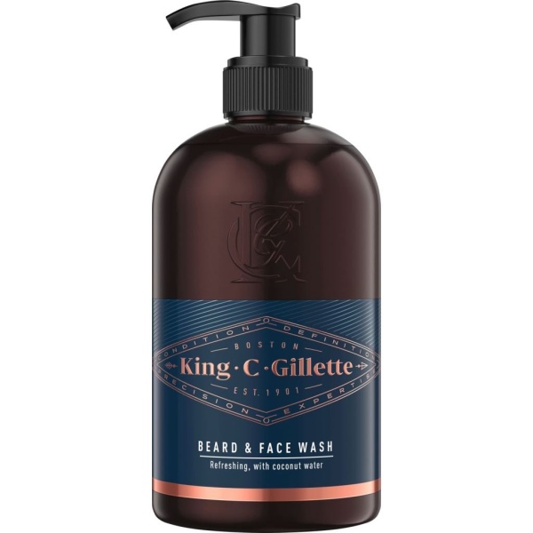 Gilette King C. Gillette Skägg & Ansiktstvätt 350 ml