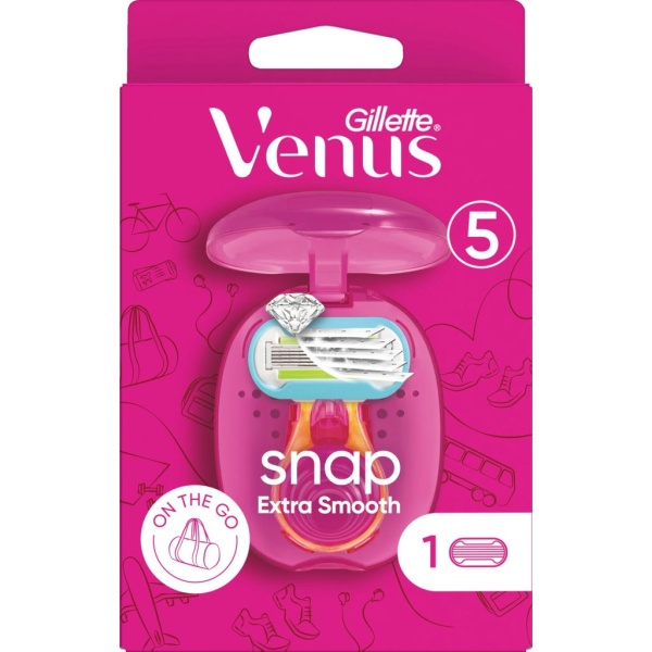 Gilette Venus Extra Smooth Snap Rakhyvel & Rakblad 1 st