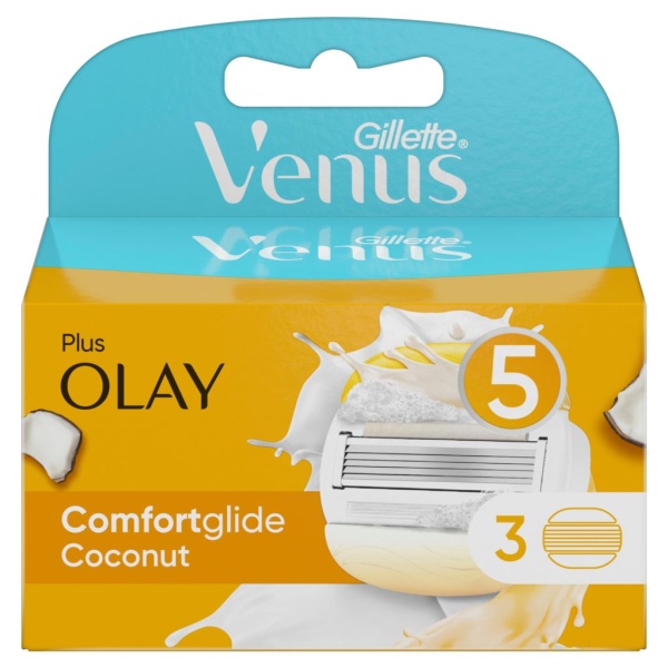 Gillette Venus ComfortGlide Coconut & Olay Rakblad 3 st