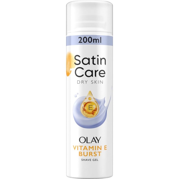Gillette Venus Satin Care & Olay Dry Skin Vitamin E Burst Rakgel 200 ml