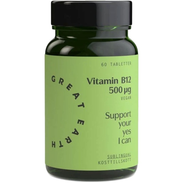 Great Earth B12 500μg 60 sugtabletter