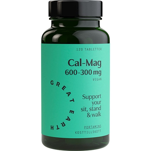 Great Earth Cal-Mag 600-300 mg 120 tabletter