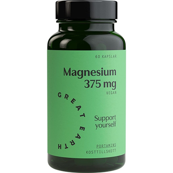 Great Earth Magnesium 375mg 60 kapslar