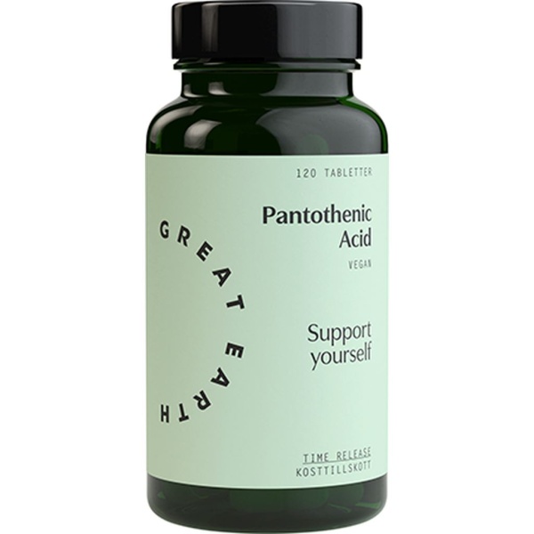 Great Earth Pantothenic Acid 120 tabletter