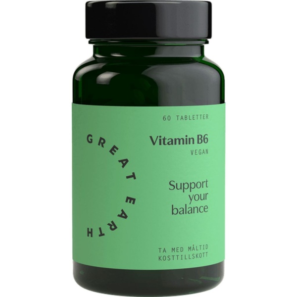 Great Earth Vitamin B6 23mg 60 tabletter