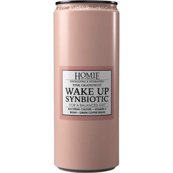 HOMIE Wake Up Synbiotic Pink Grapefruit 330 ml