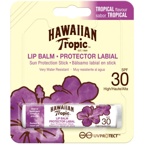 Hawaiian Tropic Lip Balm SPF30 Sun protector Stick 4 g