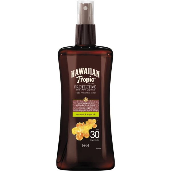 Hawaiian Tropic Protective Dry Spray Oil SPF30 200 ml