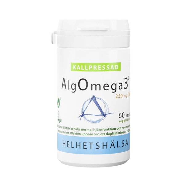 Helhetshälsa AlgOmega3 Kallpressad 60 kapslar
