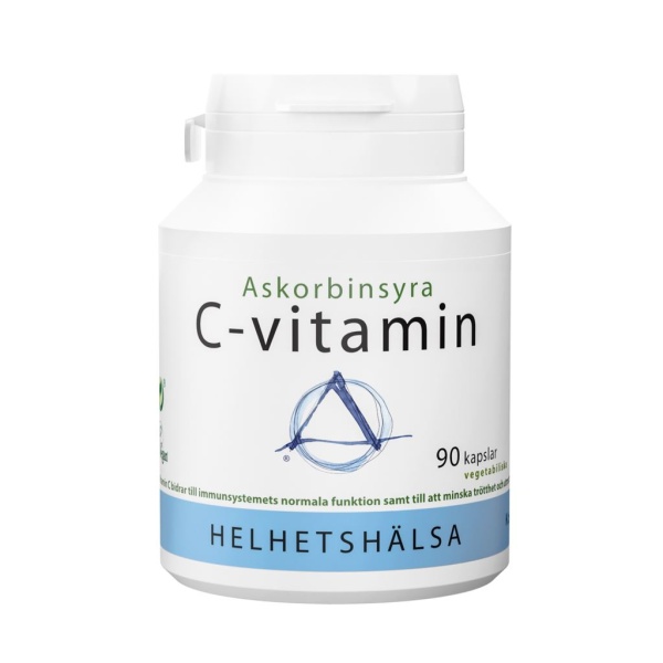 Helhetshälsa C-vitamin Askorbinsyra 600 mg 90 kapslar