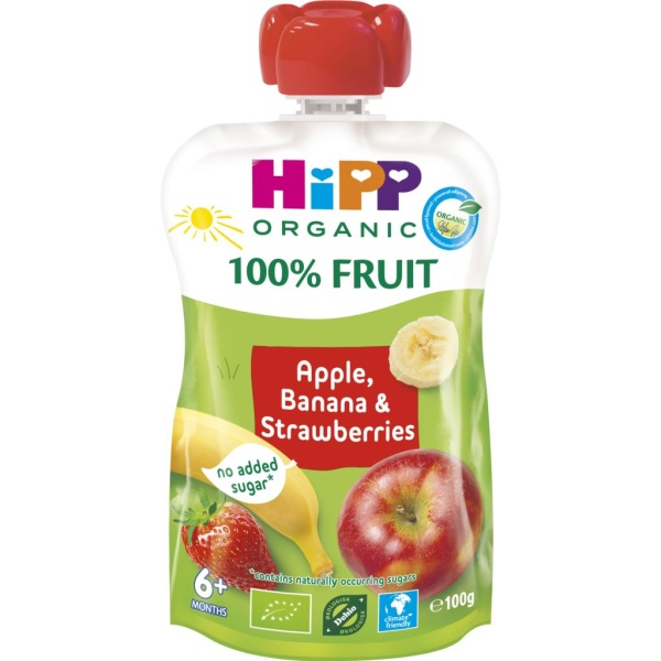 HiPP Smoothie Äpple Banan & Jordgubb 100 g