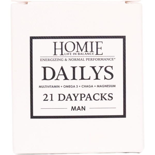 Homie Dailys Man Vitamintillskott 21 daypacks