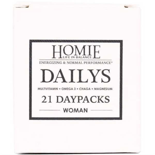 Homie Dailys Vitamintillskott Kvinna 21 daypacks